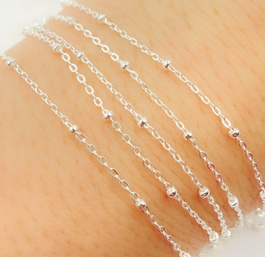 Sterling Silver Satellite Chain