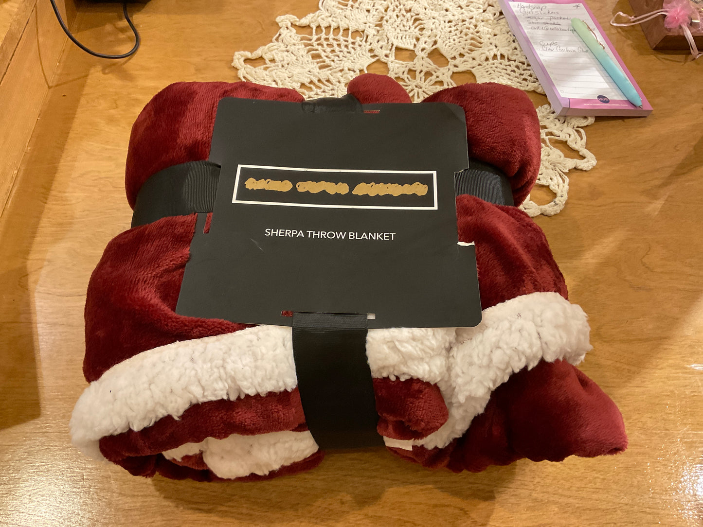 Sherpa Throw Blanket