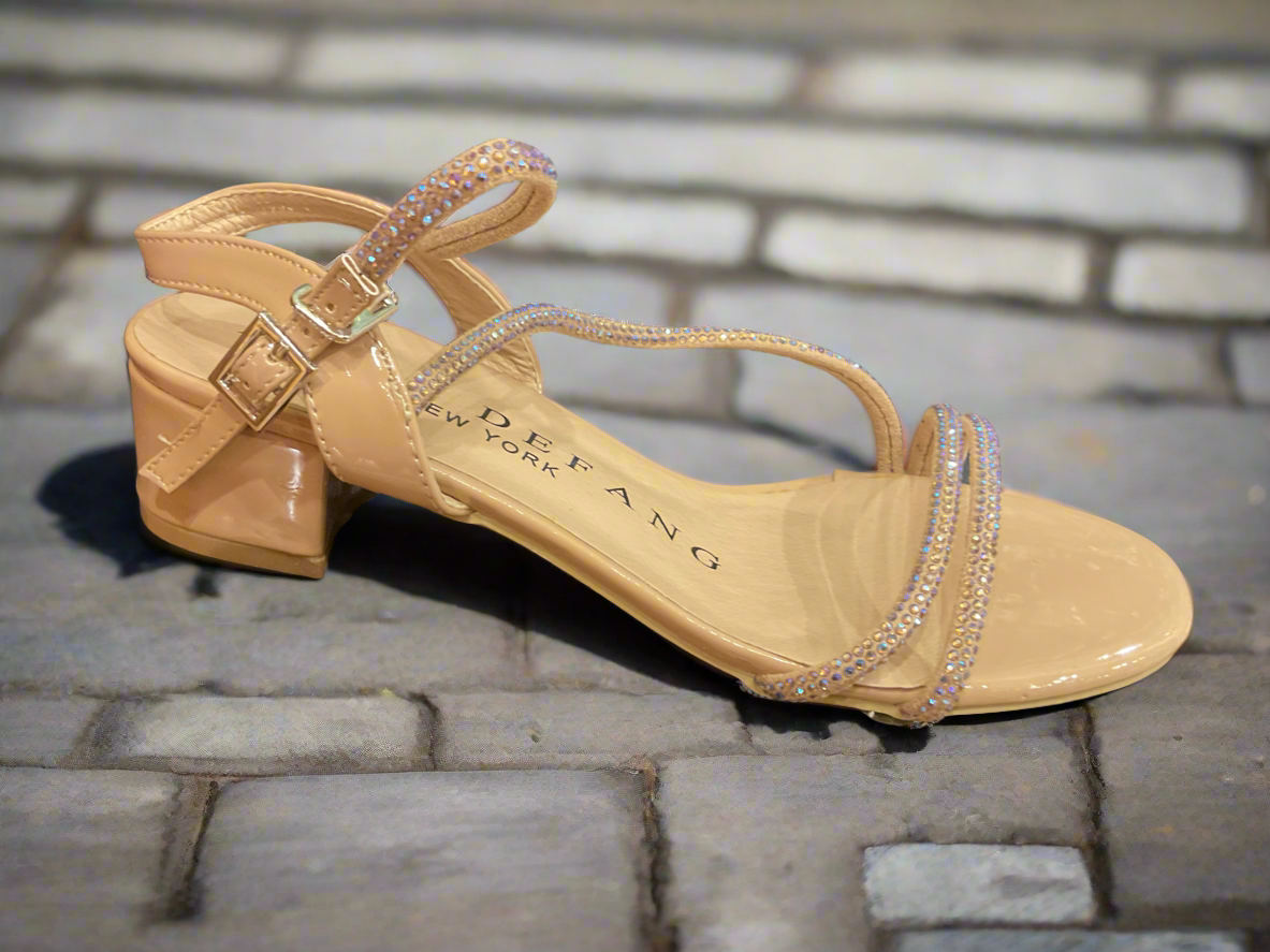 Marc defame sparkle flat beige