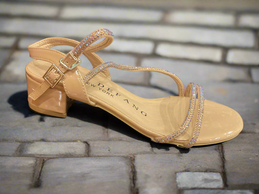 Marc defame sparkle flat beige