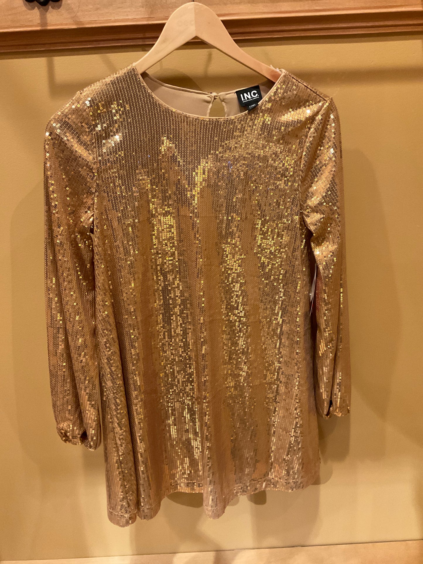 INC Mini Gold dress