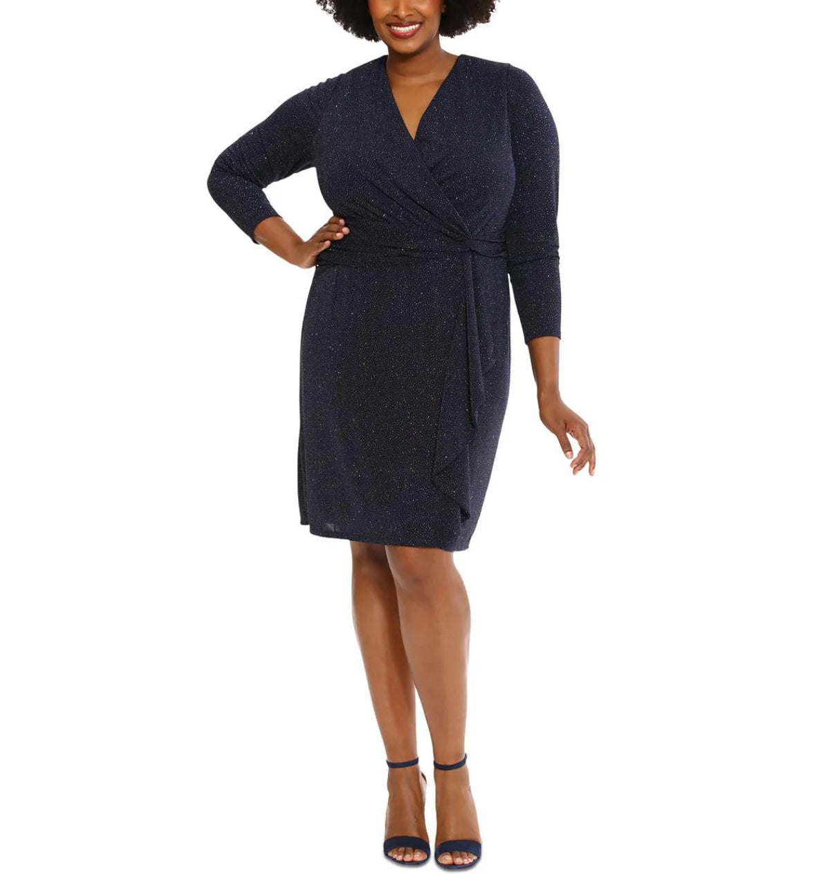 Long Sleeve Drape Dress