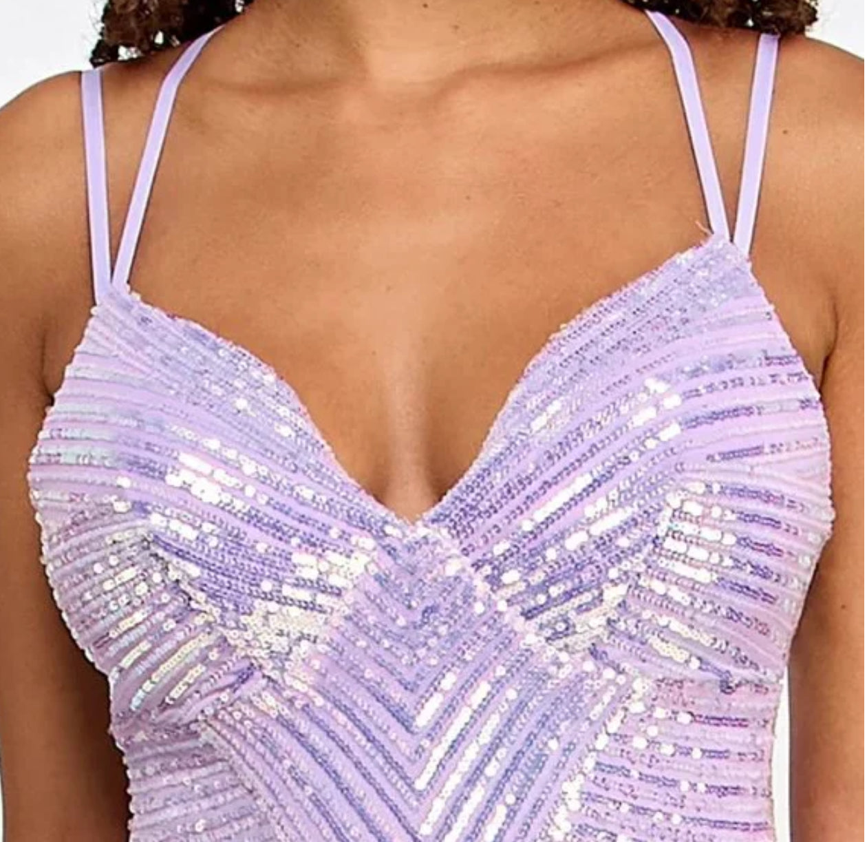 B DARLIN Juniors' Sequin Gown