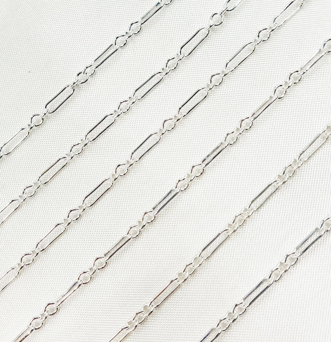 Sterling Silver Long & Short Link Chain